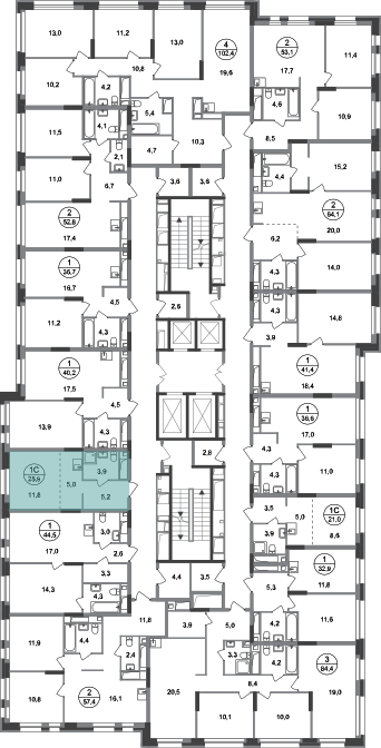 Студия, 25 м²