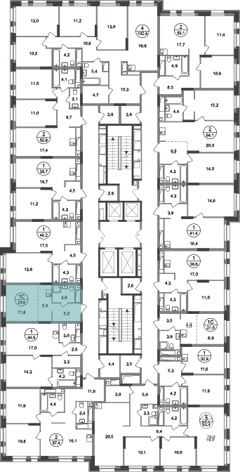 Студия, 25 м²