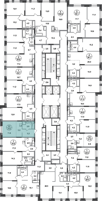 Студия, 25 м²