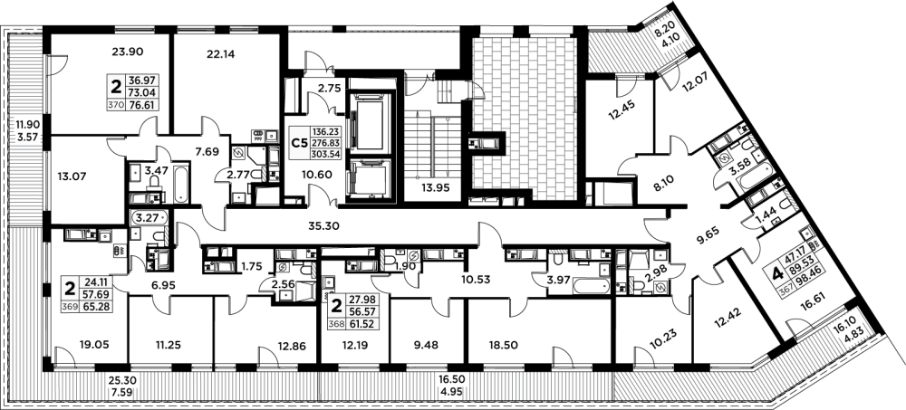2-х комн. кв., 62 м²